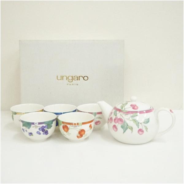 ungaro　ウンガロ　急須・湯呑み5客（紙箱）