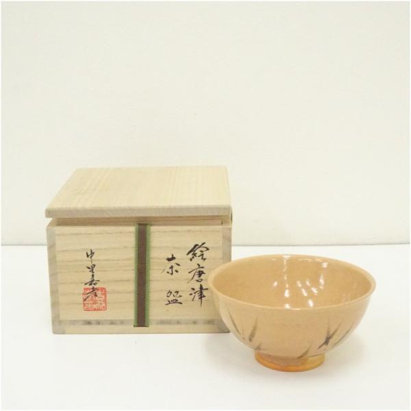 唐津焼 中里嘉孝造 絵唐津茶碗（共箱） : 茶道具と掛軸のショップ