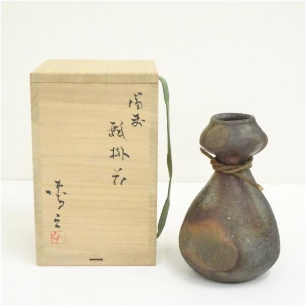 備前焼 脇本博之造 瓢掛花入（共箱） : 茶道具と掛軸のショップつなぐ