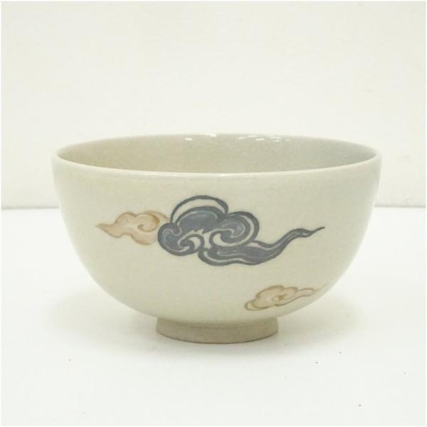 京焼　井上春峰造　雲絵茶碗