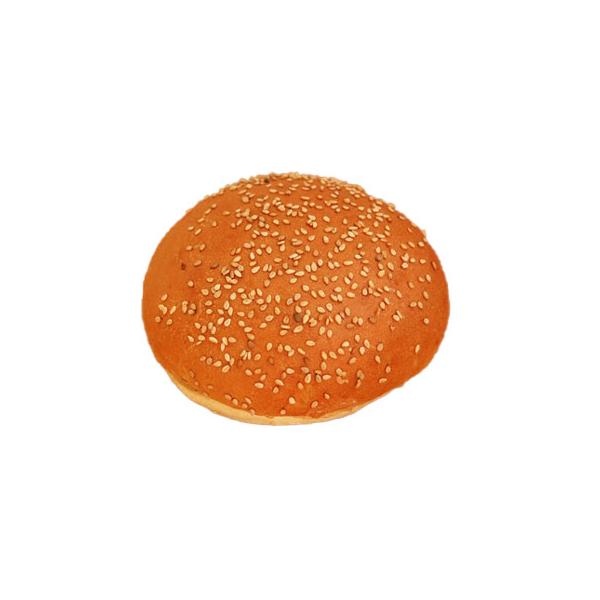 表面全体に白ゴマをトッピングした、直径約14cmのメガハンバーガー用バンズ。ボリュームたっぷりです。多くのハンバーガーショップでご利用いただいております。原産国／製造国 日本総個数 36単品重量 110gアレルギー物質 小麦、乳、大豆、ごま...