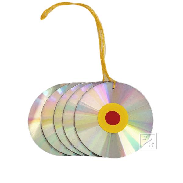 ギラギラとよく光る目玉の効果で鳥が寄り付きにくくなります。ひもを結ぶだけで取付が簡単にできます。田畑やベランダ・倉庫の鳥害防止に最適。■材質　ポリカーボネイト（アルミ蒸着加工）■サイズ　（約）直径120mm×厚さ1mm■注意1　鳥が目に慣れ...