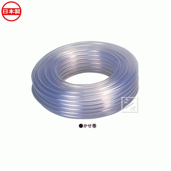 中部ビニール工業 透明ビニールホース （工業機械用ホース） 50m巻