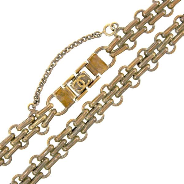 CHANEL/シャネル チョーカーネックレス ヴィンテージ ブラウン系 FS B  