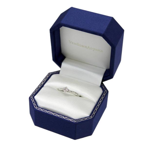 ヴァンドーム青山 Pt950 ダイヤ0.32ct VVS2 保証書・箱付 9号