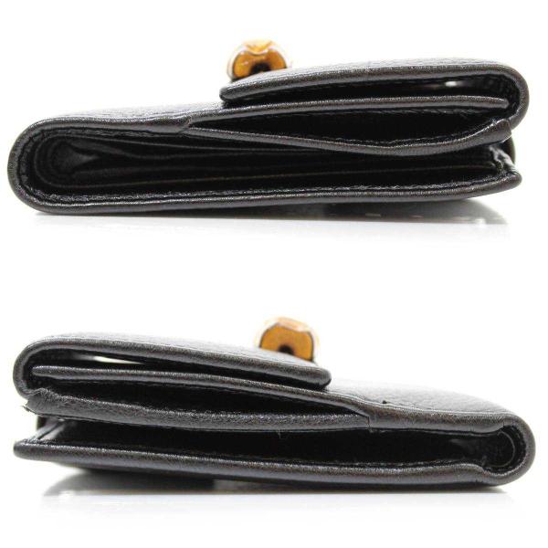 グッチ 二つ折り財布 買取 バンブー レザー Wホック ブラック Wホック 二つ折り財布 Gucci Is 美品 Isvvb05 ブランドショップリバース