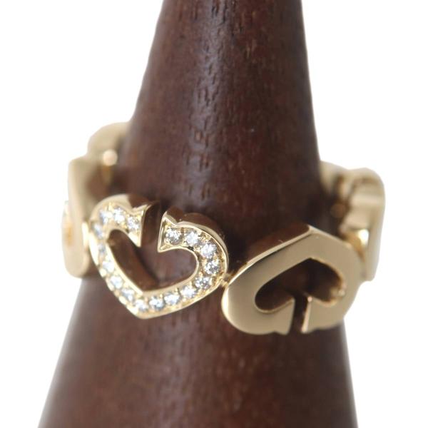 Cartier（カルティエ） Cハートリング K18 18金 ダイヤモンド YG