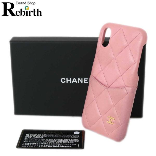 Chanel シャネル Iphone X マトラッセクラシックケース 携帯 スマホカバー ピンク アイフォンケース Kz Kzfhc02 ブランドショップリバース 通販 Yahoo ショッピング