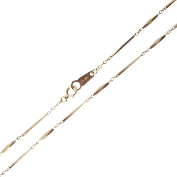 切子ネックレス チェーンネックレス K18 18金 YG イエローゴールド
