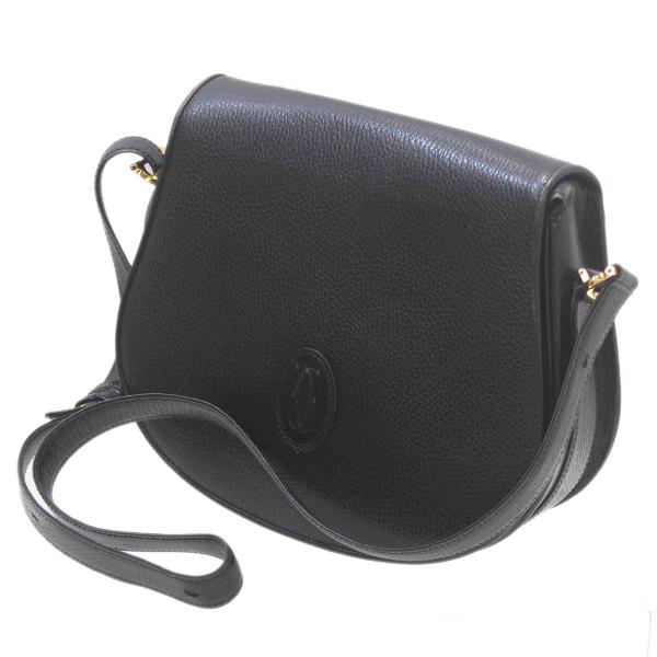 Cartier（カルティエ） ロゴ ショルダーバッグ マストライン ブラック