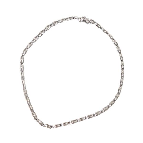 K14wg 1カラット　ブレスレット K14WG ホワイトゴールド テニス ブレスレット ダイヤ 17.5cm 1.00ct