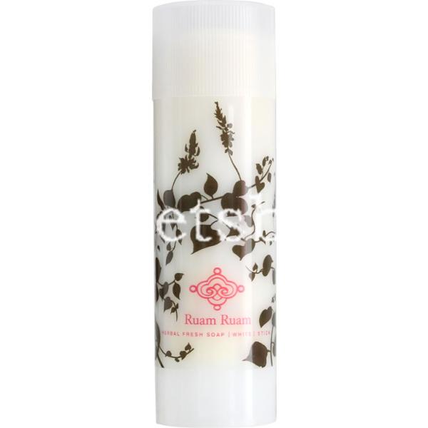 ルアンルアン ハーバルフレッシュソープ（ホワイト）ジャンボスティック オリジナル お風呂での洗顔に使いやすいジャンボスティック色んな香りやタイプを楽しみたい方や、持ち歩きをメインに考えている方にはスティックを。ケースは防水仕様です。キャップ...