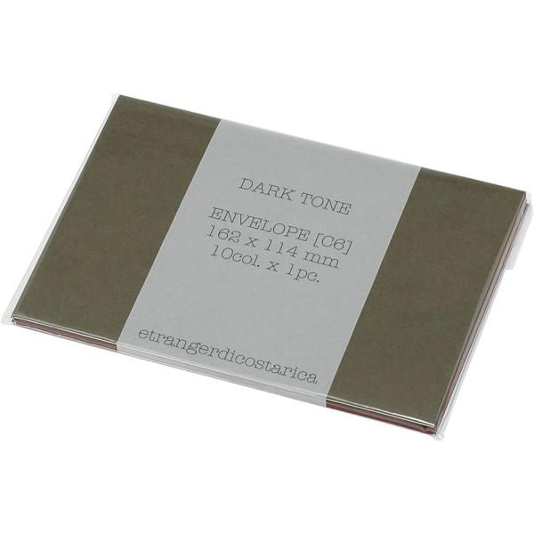 エトランジェ・ディ・コスタリカ 封筒 10枚入り ＃TONE C6 洋形2号 DARK 0002-ENV-C6-004