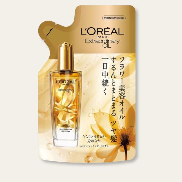 ロレアル パリ ヘアオイル エルセーヴ エクストラオーディナリーオイル エアリーシルク 詰め替え 90ml