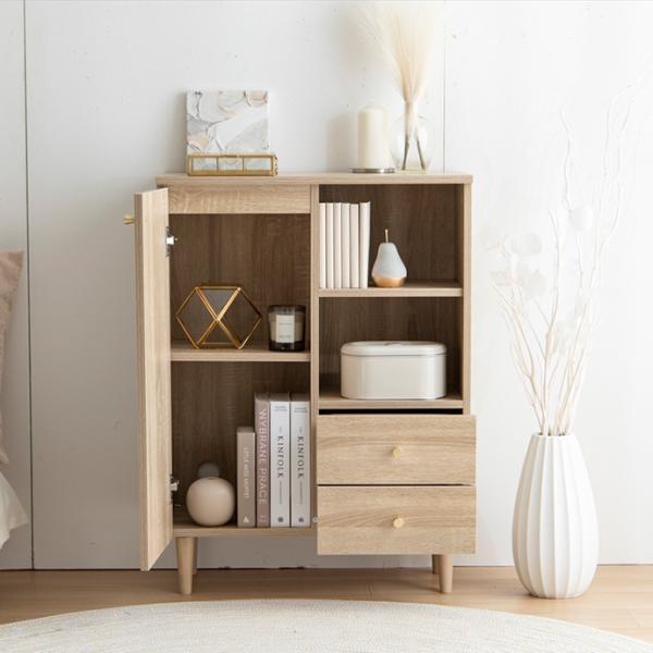 ■商品説明コンパクトさと収納力を両立した脚付きキャビネット。■サイズ幅65cm×奥行31cm×高さ88.2cm■素材パーティクルボード(メラミン貼り)MDF(紙貼り)天然木■備考【梱包サイズ】79cm×38cm×23cm【梱包重量】23.9...