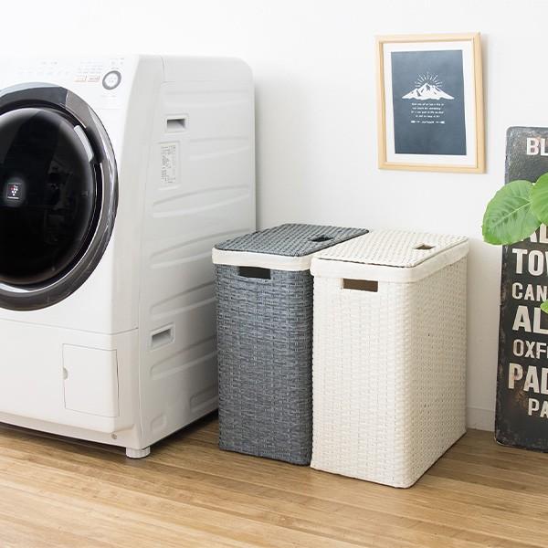ランドリーボックス おしゃれ スリム ふた付き ボックス 収納 洗濯物入れ ラタン ランドリーバスケット Rb 380 Rb 380 インテリア家具のエッジーノイエ 通販 Yahoo ショッピング