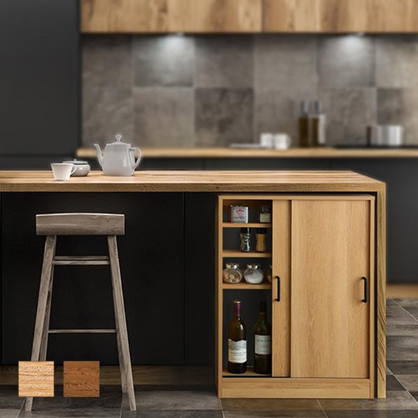 カウンター下収納 薄型 奥行15 幅60 キッチン 収納 引き戸 おしゃれ