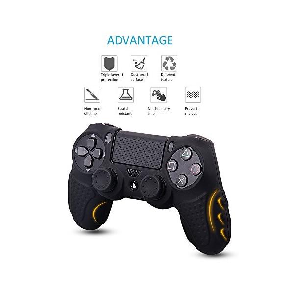 Ps4 コントローラー カバー シリコン素材 ソフト スキンケース Chinfai プレイステーション4 コントローラー対応 Prettyfunnyballoons Com