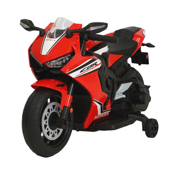 [Release date: May 9, 2025]迫力の全長90センチ！お子さま用 電動乗用玩具 ホンダCBR1000RRです。 電源オンで片側三連LEDヘッドライトとメーターパネルが光ります。 迫力のサウンド機能！始動音・加速音・ホー...