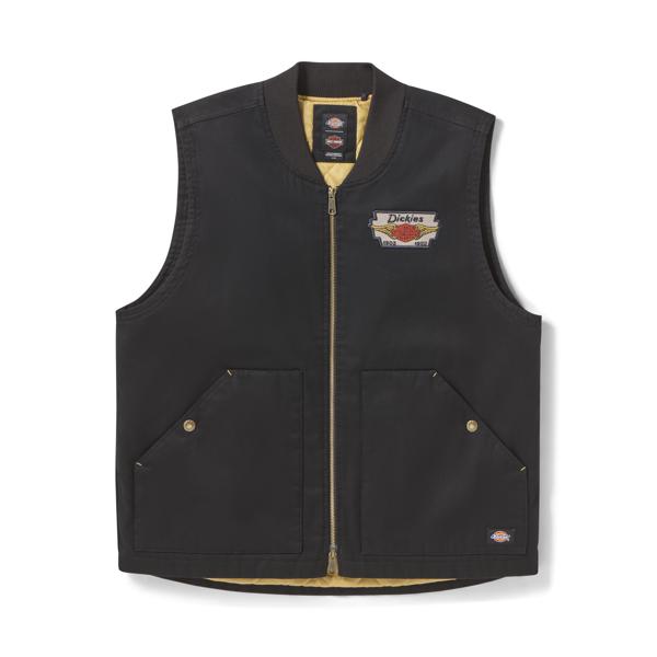 ハーレーダビットソン、スカル刺繍ノースリーブシャツ、ベスト、S新品未使用タグ付き Harley Davidson（ハーレー・ダビッドソン） Dickies×H-D ツイルベスト