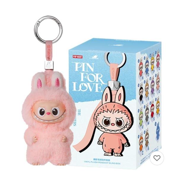labubu ラブブ　PIN FOR LOVE ぬいぐるみペンダント w POP MART THE MONSTER PIN FOR LOVE シリーズ ぬいぐるみ【1
