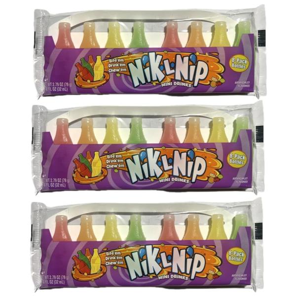 「商品情報」説明商品の説明子供たちに大人気のアメリカ発のお菓子、nik-l-nipのワックスボトルキャンディがついに日本上陸！ カラフルで楽しい見た目と、ボトルに詰まったフルーツフレーバーのシロップを噛みながら味わうのが楽しいお菓子です♪ ...