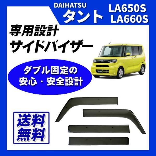 タント LA650S LA660S サイドバイザー ドアバイザー 脱脂綿 取付け説明