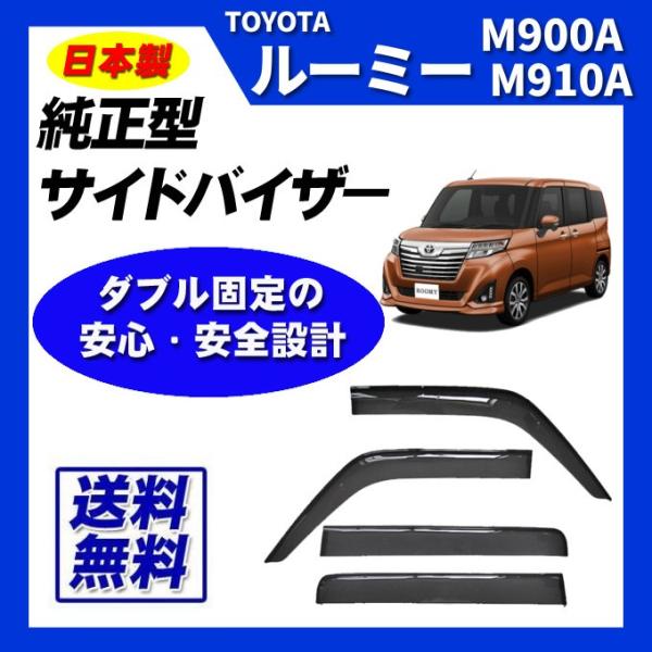 ルーミー M900A M910A サイドバイザー ドアバイザー 脱脂綿 取付け説明