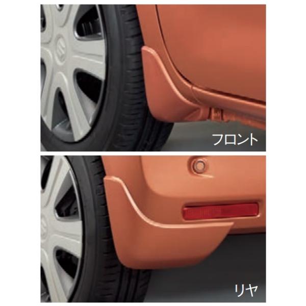 最終値下　スズキ車カプラーオン　字光式　AIR スズキ純正フレーム、マックガード スペーシア スズキ純正品 MK54S MK94S マッドフラップセット