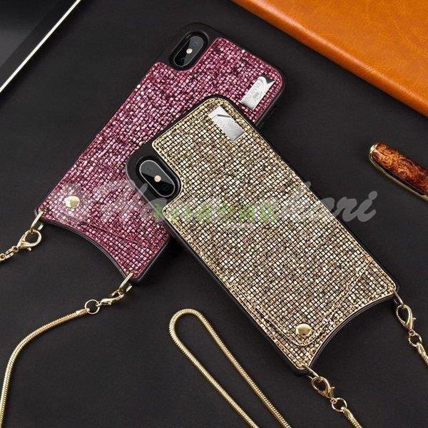 スマホケース チェーン 肩掛け おしゃれ キラキラ カード収納 かわいい ショルダー Iphone11 Iphonex Xs Iphone7 8 Iphoneケース スマホ 携帯カバー Kk00 Hanasj23 Strawberry Campus 通販 Yahoo ショッピング