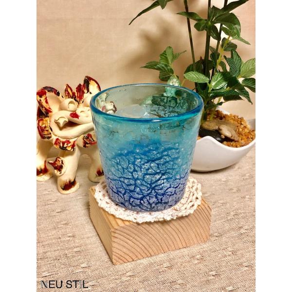 稲嶺盛吉 琉球ガラス カップとソーサーセット 稲嶺盛吉 琉球