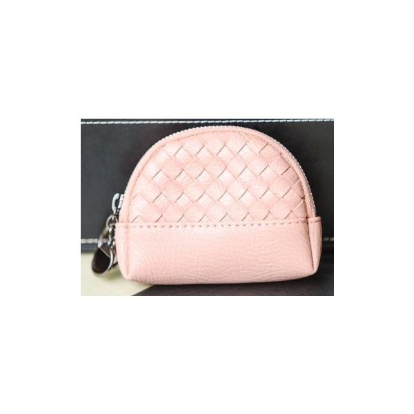 財布 小銭入れ 半円型 メッシュ 編み編み コンパクト (ピンク 財布 小銭入れ 半円型 メッシュ 編み編み コンパクト (ピンク