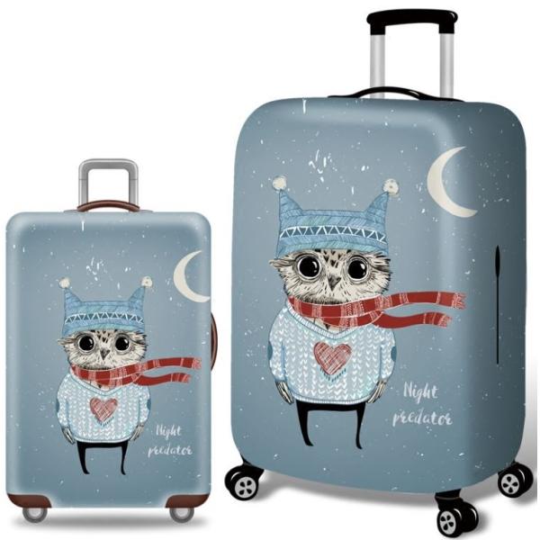 スーツケースカバー 猫耳帽子と冬の衣装を着たフクロウ 三日月 イラスト プリント L Nyc6864c059 ノイシュタットyahoo 店 通販 Yahoo ショッピング
