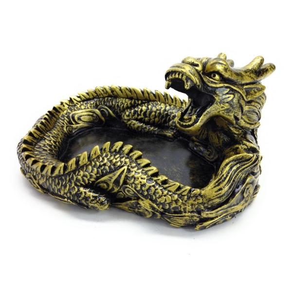 灰皿 とぐろを巻く龍 円形 アンティークゴールド Buyee Buyee Japanese Proxy Service Buy From Japan Bot Online