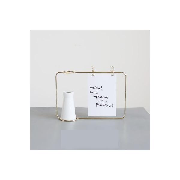 フラワーベース メモクリップ 一輪挿し ワイヤースタンド スタイリッシュ ゴールド Buyee Buyee 日本の通販商品 オークションの代理入札 代理購入