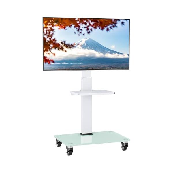 他サイト： テレビスタンド キャスター付き 壁寄せ 37~75インチ対応 耐荷重40k tvスタンド ハイタイプ 壁掛け tv d テレビ台 移動式 6段の商品画像