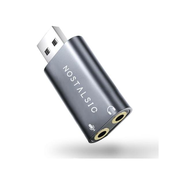 他サイト： NOA B オーディオ 変換アダプタ B.0 to 3.5 外付け サウンドカード DA搭載 4t/96KHz対応 直挿しタイプ 3極R専用 イの商品画像