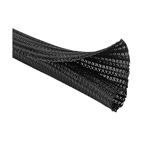 他サイト： OO ケーブル収納スリーブ 長さ約8M 直径1.3cm DY切断可能 E素材、家庭用/オフィス用 ブラックの商品画像