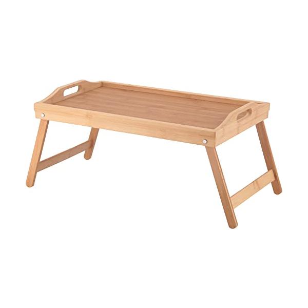Fjiboeki 折りたたみ ベッドテーブル ローテーブル 幅50×奥行30×高さ5c