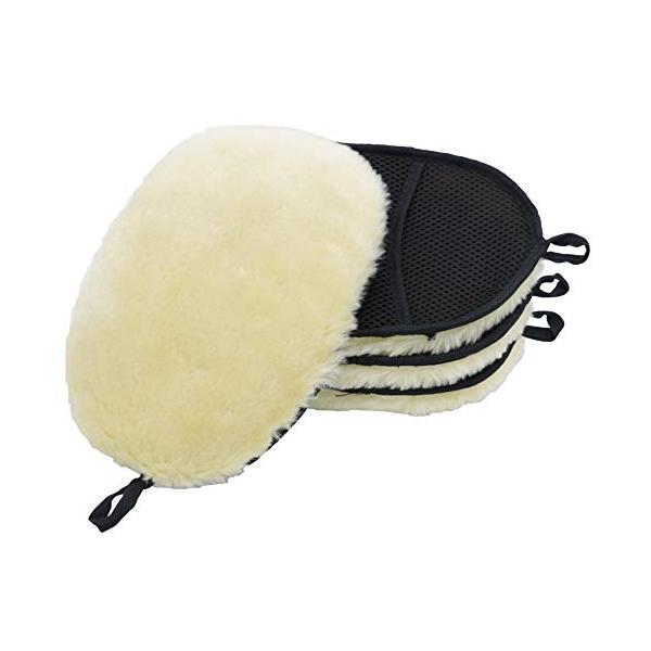 他サイト： Blooesae 洗車 ムートン グローブ ふわふわ 洗車 傷防止 スポンジ ウール 4個セットの商品画像