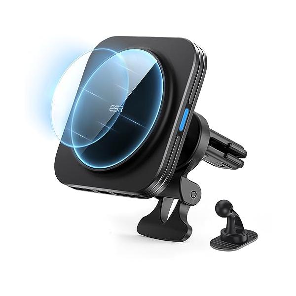 他サイト： ER asafe 車載 スマホホルダー ワイヤレス充電器 急速充電 15W asafe充電器 エアコンルーバー/ダッシュボード式車載ホルダー 磁の商品画像