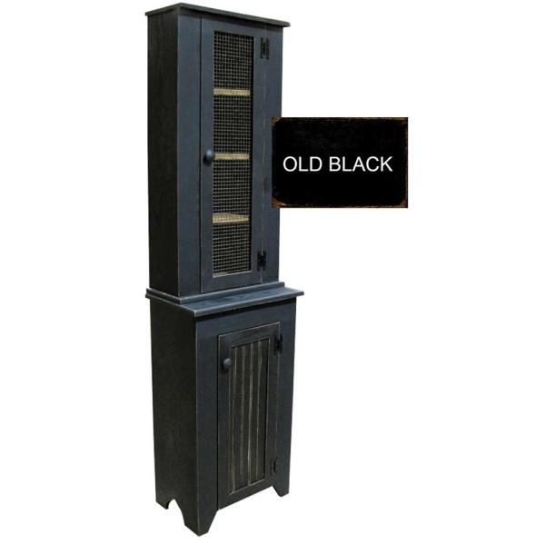 【並行輸入品】Jelly Cupboard and Tall Hutch Set JTH7182az oBLK Sawdust City Jel