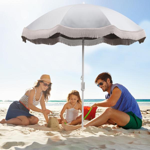 【並行輸入品】 ontheway 9FT Patio Umbrella Enhanced Replacement Canopy Market T