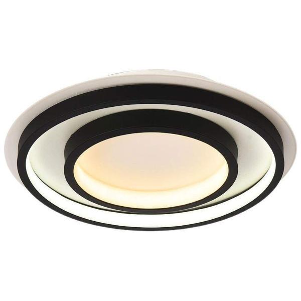 【並行輸入品】 Chandeliers, LED Flush Mount Ceiling Light Modern Black Round Si