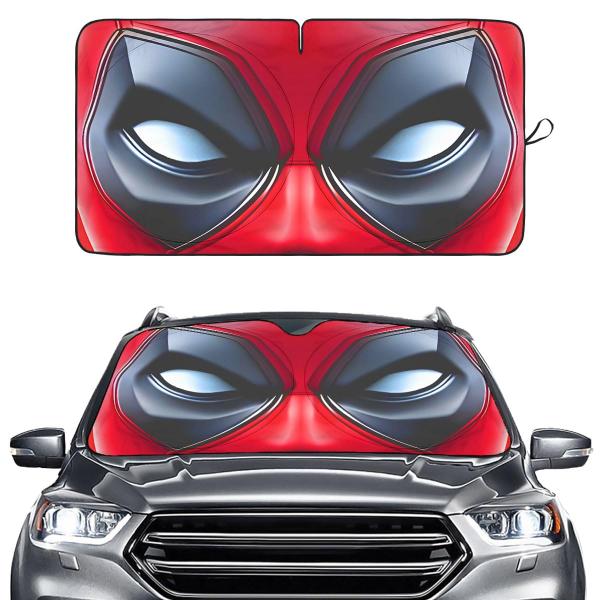 【並行輸入品】GENANY 面白いレッドアイズ 映画フロントガラスサンシェード 車 SUV トラック用 (55 x 29インチ) 自動車用サンシ