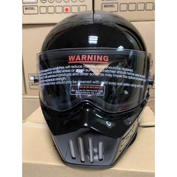 装飾用フルフェイスヘルメット　ガラス繊維　飾り用フルヘル　ATV-8シリーズ　艶有り黒/艶有り白/艶消し黒/艶消し銀/艶有り赤　公道使用不可
