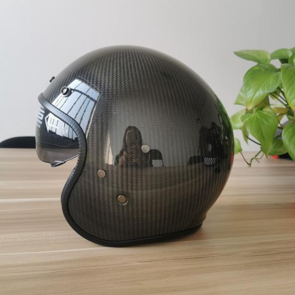 装飾用ジェットヘルメット カーボンファイバー素材 炭繊維帽体