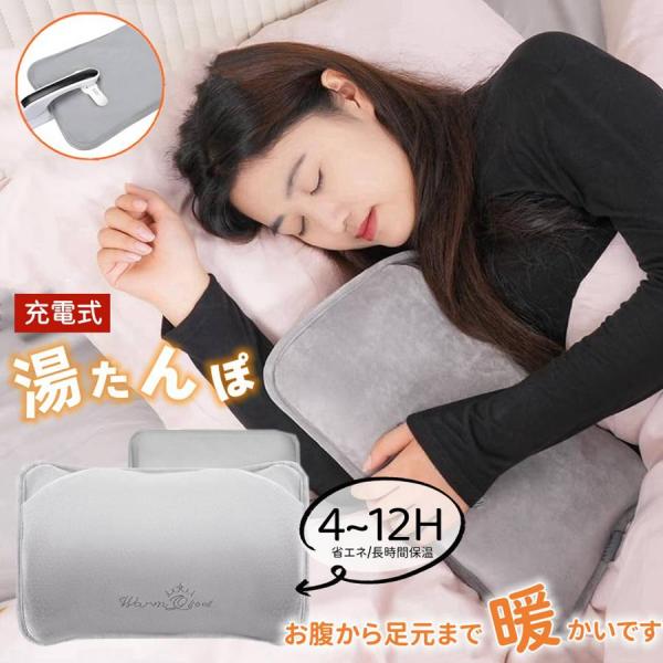 ⭐️大きめサイズ 湯たんぽ 充電式 急速充電 長時間保温 ネコ 過熱防止 省エネ new-life-ltd_handw01