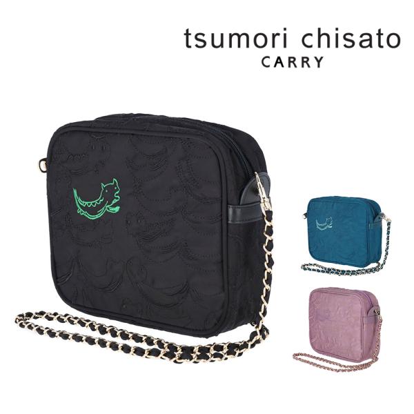 最大36％ ツモリチサト バッグ ショルダーバッグ 斜めがけ ミニショルダー tsumori chisato なみネコししゅう B6サイズ 50885 レディース