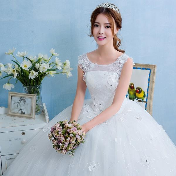 ウェディングドレス 安い 結婚式 花嫁 二次会 パーティードレス お花 フレンチスリーブ 編上げ レースアップ プリンセスライン ウエディングドレス 白 Buyee Buyee 提供一站式最全面最专业现地yahoo Japan拍卖代bid代拍代购服务 Bot Online